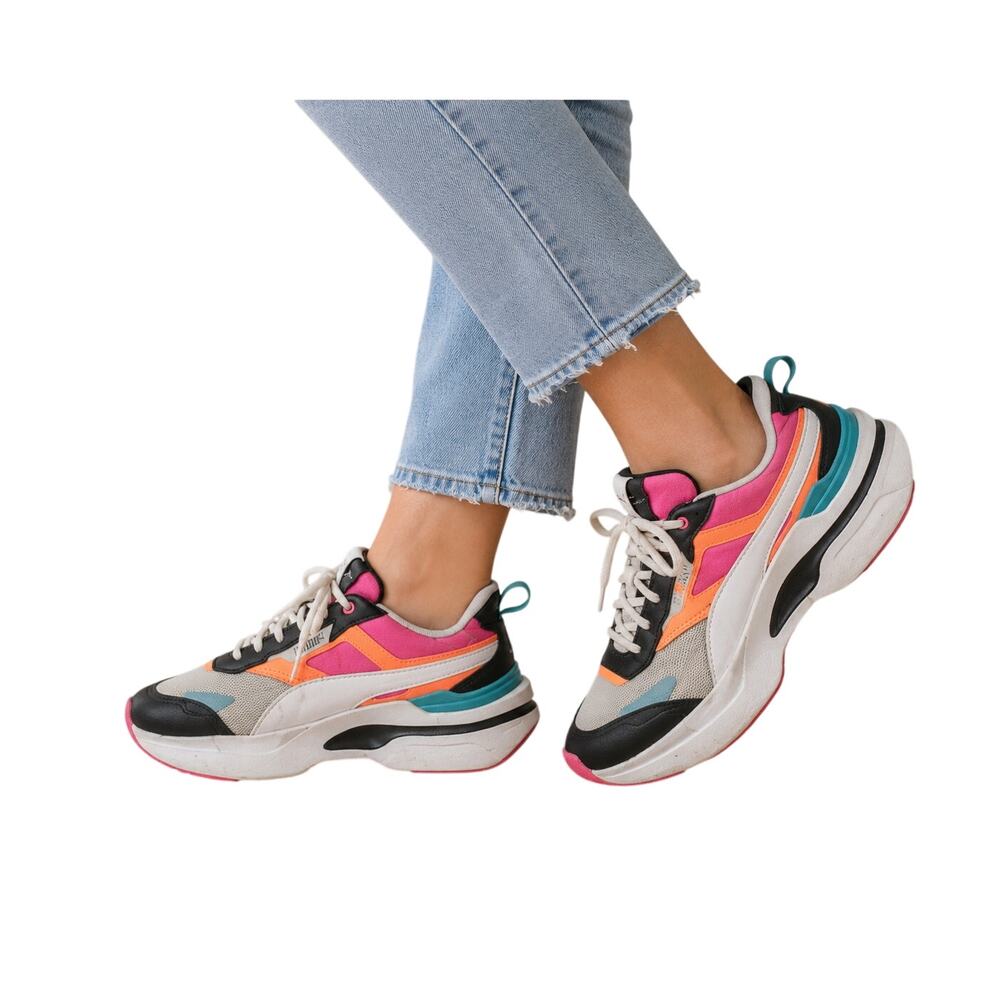 Puma Women’s Cruise Rider Colorblock Platform Sneakers Multicolor Size 10